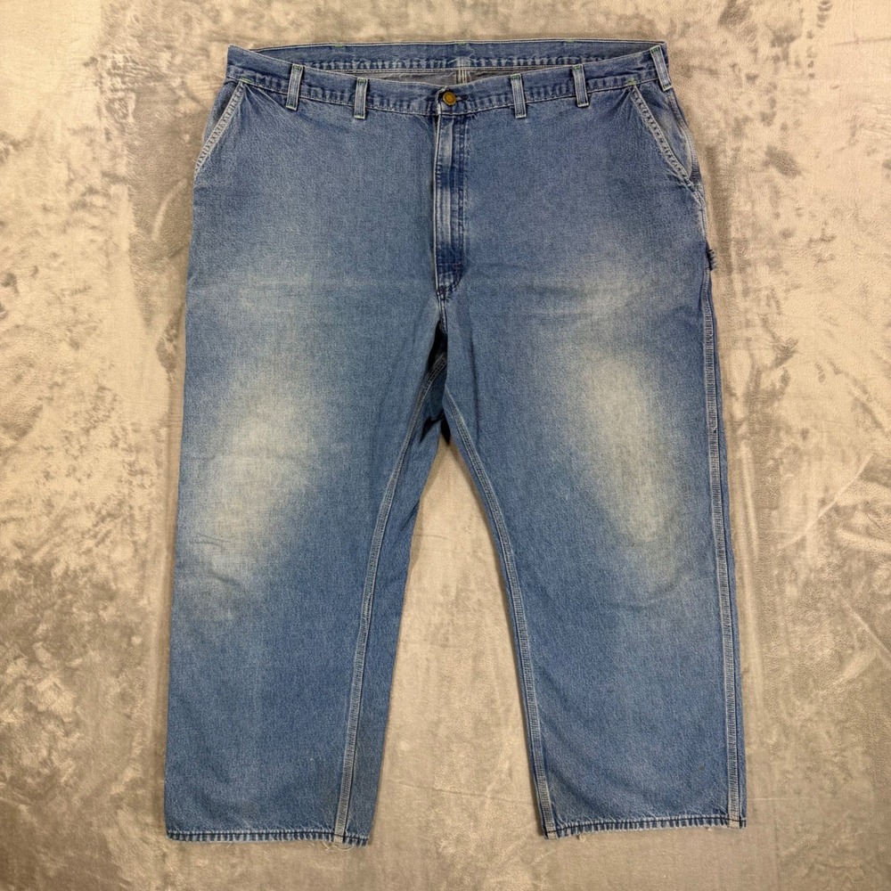 Vintage OshKosh B'Gosh Carpenter‎ Jeans Mens 46x29 Blue Denim Workwear USA Made
